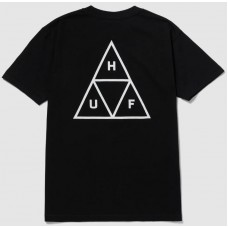 Camiseta Manga Corta HUF Set Triple Triangle Negra